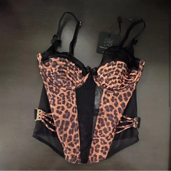 Honey Birdette Marilyn Leopard Bustier